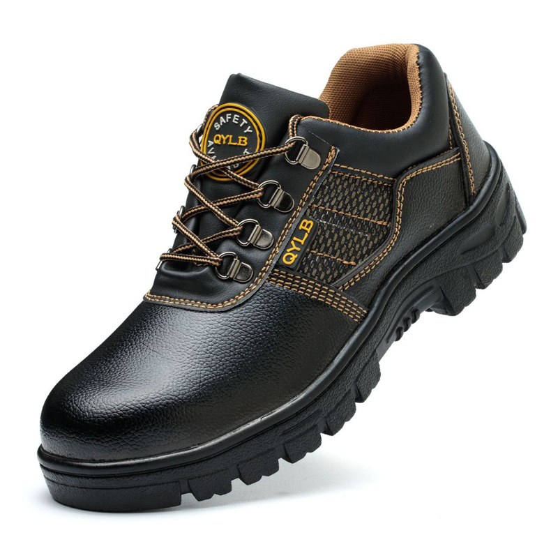 Manufacturer Factory Custom Safety Shoes for Men Steel Toe Leather Slip Resistant Waterproof Stab Resistant S3 Shoes Wholesale