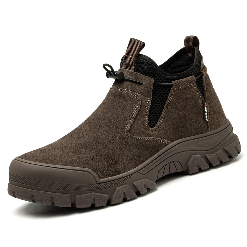 Wholesale Custom Cat Shoes Men Safety Boots Anti Slip Safety Slip On Work Boots for Men