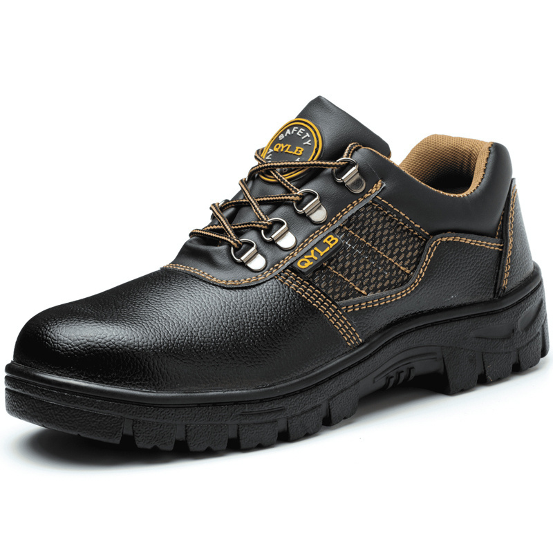 Manufacturer Factory Custom Safety Shoes for Men Steel Toe Leather Slip Resistant Waterproof Stab Resistant S3 Shoes Wholesale