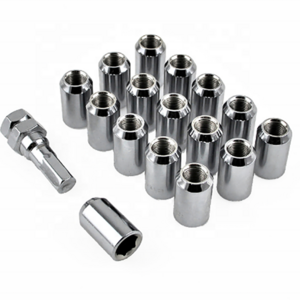 Conical wheel lug nuts / chrome mag hex lug nut M12 - 1.5 41mm tall