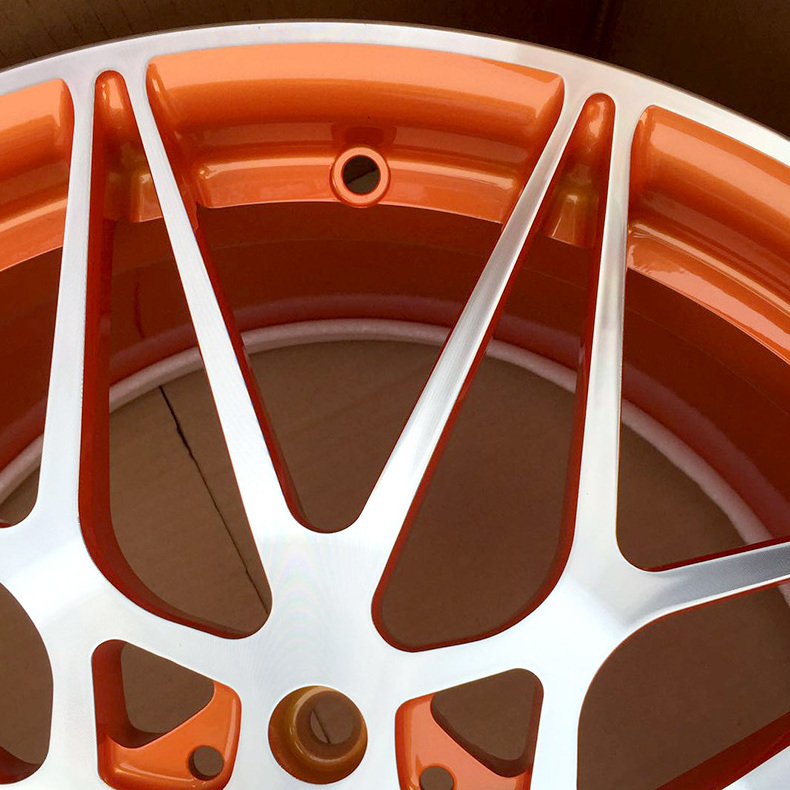 New design alloy wheels,high quality wheels,car rims for M4,M3,M5,M7, Orange Polished