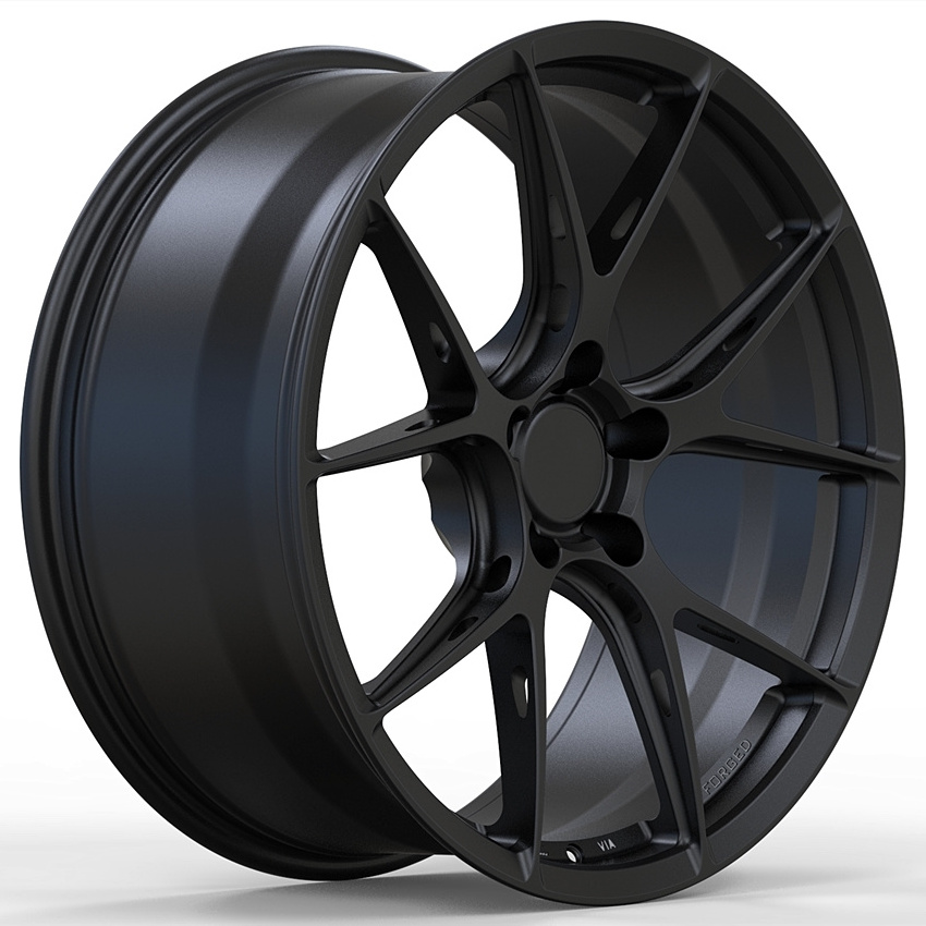 Customized forged wheels with BLACK lips for R18 R19 R20 R21 R22 5x112 5x120 5x114.3 5 x130 5x139.7