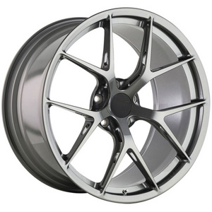 Custom forged wheels Hot sale OEM FIR passenger car 5x112 5x120 5x130 Alloy wheels silvery