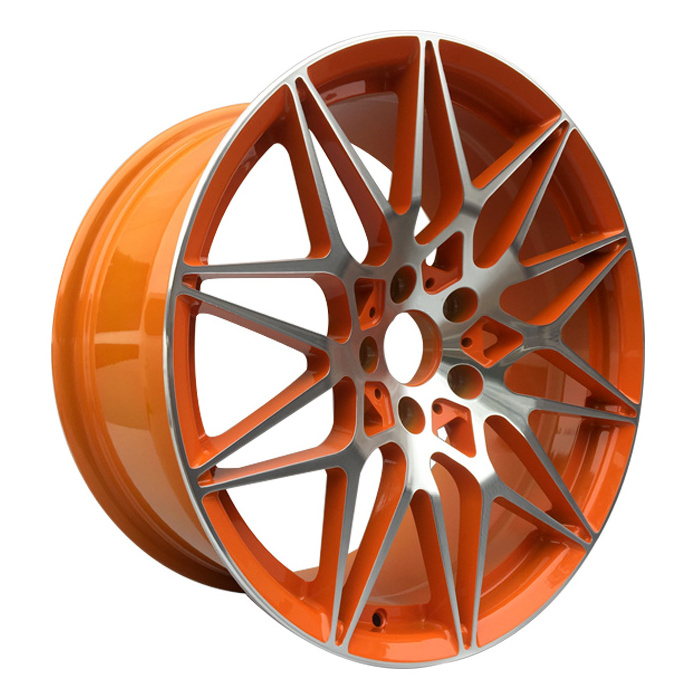 New design alloy wheels,high quality wheels,car rims for M4,M3,M5,M7, Orange Polished