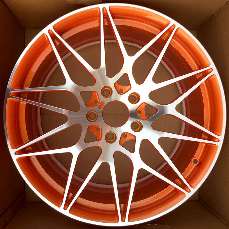 New design alloy wheels,high quality wheels,car rims for M4,M3,M5,M7, Orange Polished