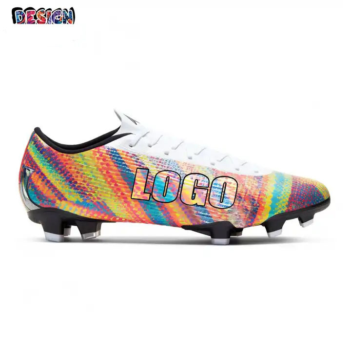 OEM soccer shoes Custom design shoes with own logo children soccer shoes football boots soccer cleats for kids