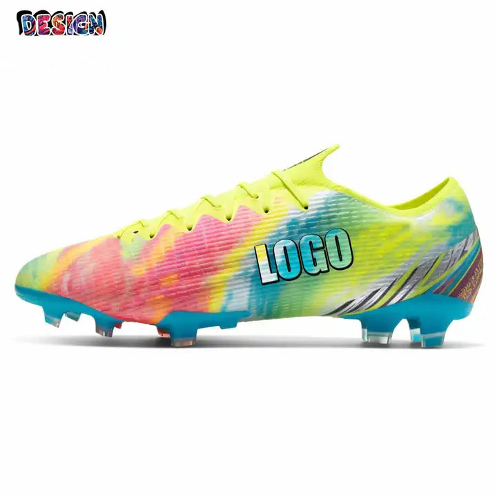 OEM soccer shoes Custom design shoes with own logo children soccer shoes football boots soccer cleats for kids