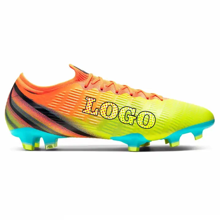 OEM soccer shoes Custom design shoes with own logo children soccer shoes football boots soccer cleats for kids