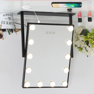 12 LED Bulbs Hot sale  holly wood Vanity style mirror light Makeup Cosmetic Mirrors