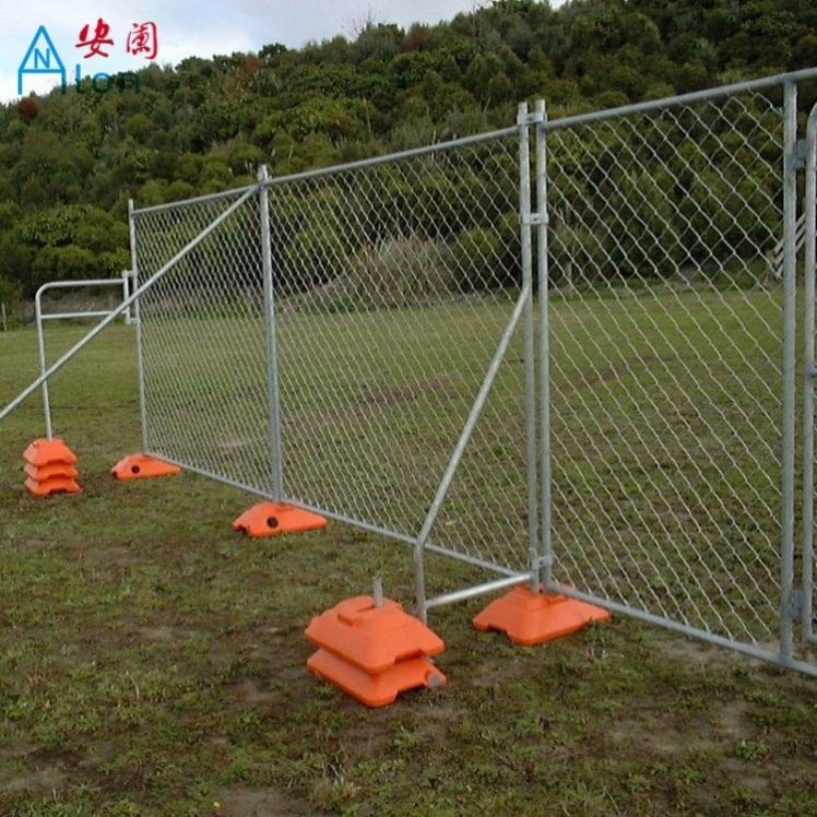 Galvanized Outdoor Portable Metal 6 feet * 10 feet Australian Style Base Construction Site Temporary Fence Panel