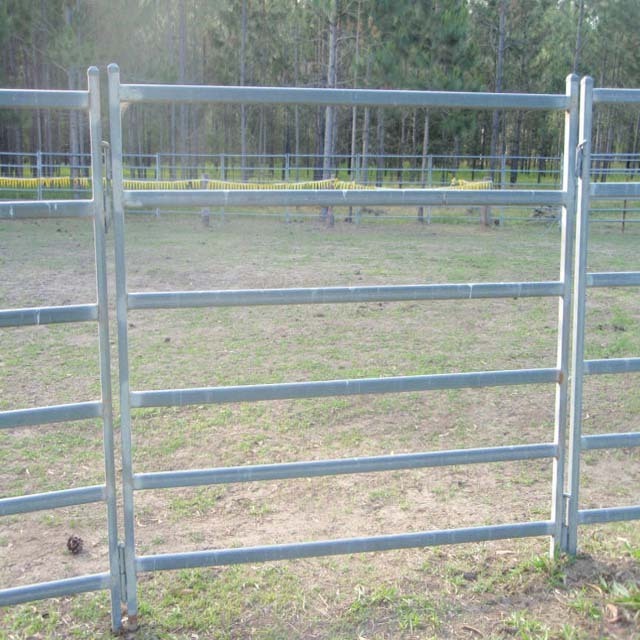 Factory hot sale round pen 12ft horse portable fence panel used cattle corral yard fence panel