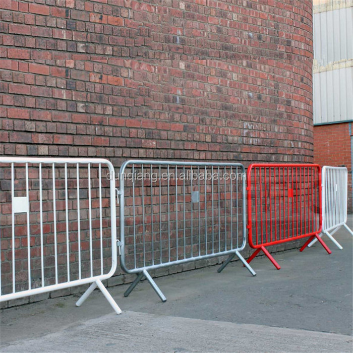 Temporary crowd control barrier, galvanized Pedestrian Barriers, french barricade