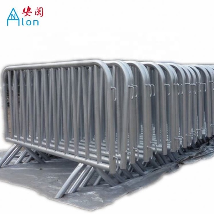 Temporary crowd control barrier, galvanized Pedestrian Barriers, french barricade