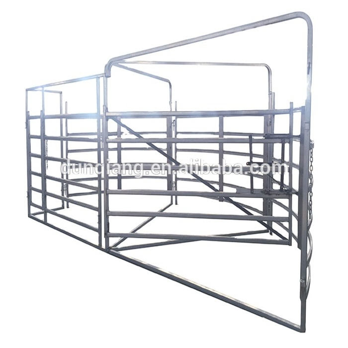 Galvanized 12ft heavy duty used metal horse fence panels Round pen panels Livestock Cattle Panels