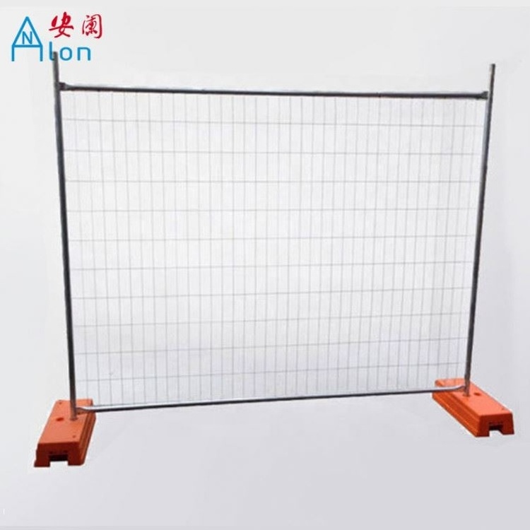 Galvanized Outdoor Portable Metal 6 feet * 10 feet Australian Style Base Construction Site Temporary Fence Panel