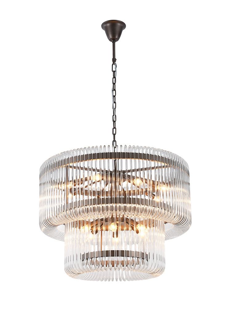 Nordic style decor commercial hotel custom modern glass chandelier living room bedroom light fixtures