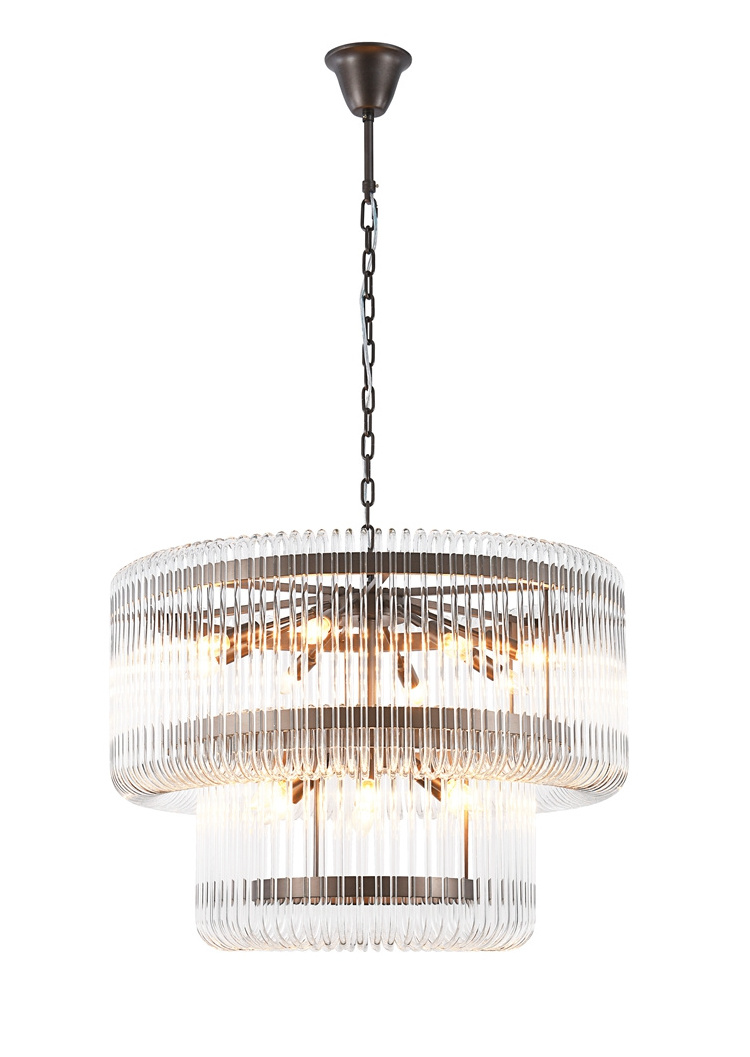 Nordic style decor commercial hotel custom modern glass chandelier living room bedroom light fixtures