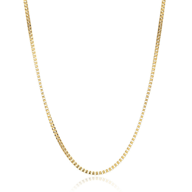 18k Gold Plated Stainless Steel Necklace Chain Gold And Silver DIY Handmade Chain wholesale