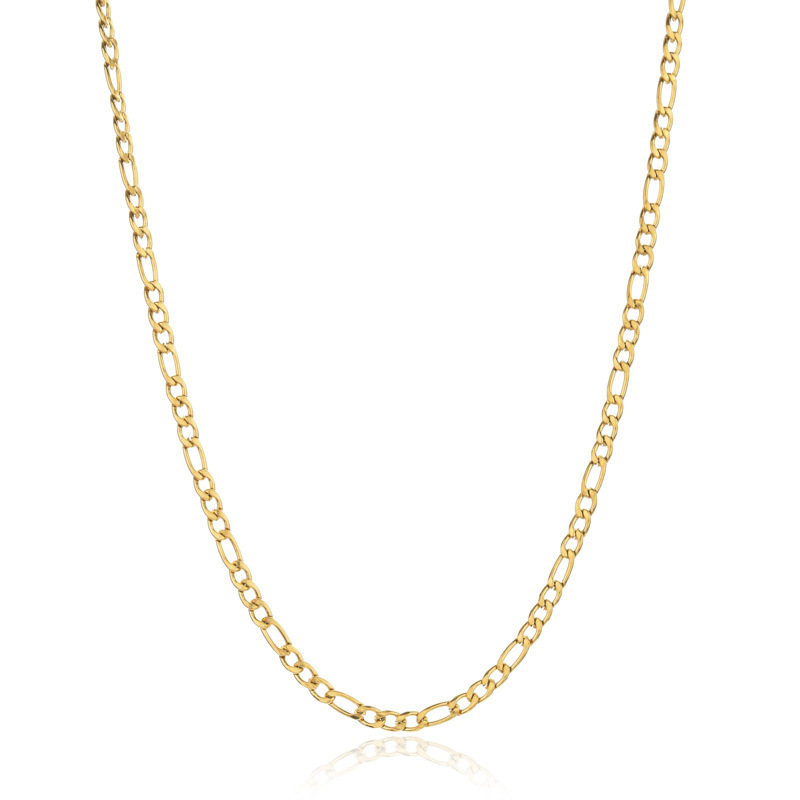 18k Gold Plated Stainless Steel Necklace Chain Gold And Silver DIY Handmade Chain wholesale