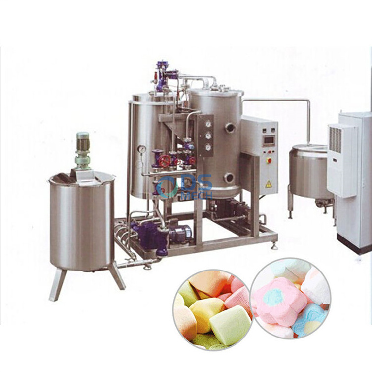 Hot sale Full automatic Continuous aeration soft marshmallow candy making machine