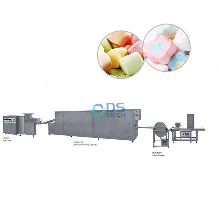 Hot sale Full automatic Continuous aeration soft marshmallow candy making machine