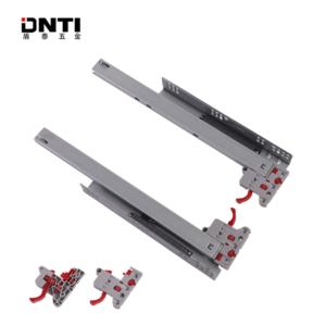 DNTI Furniture Hardware Factory kitchen drawer Hidden push to open soft close undermount drawer slides