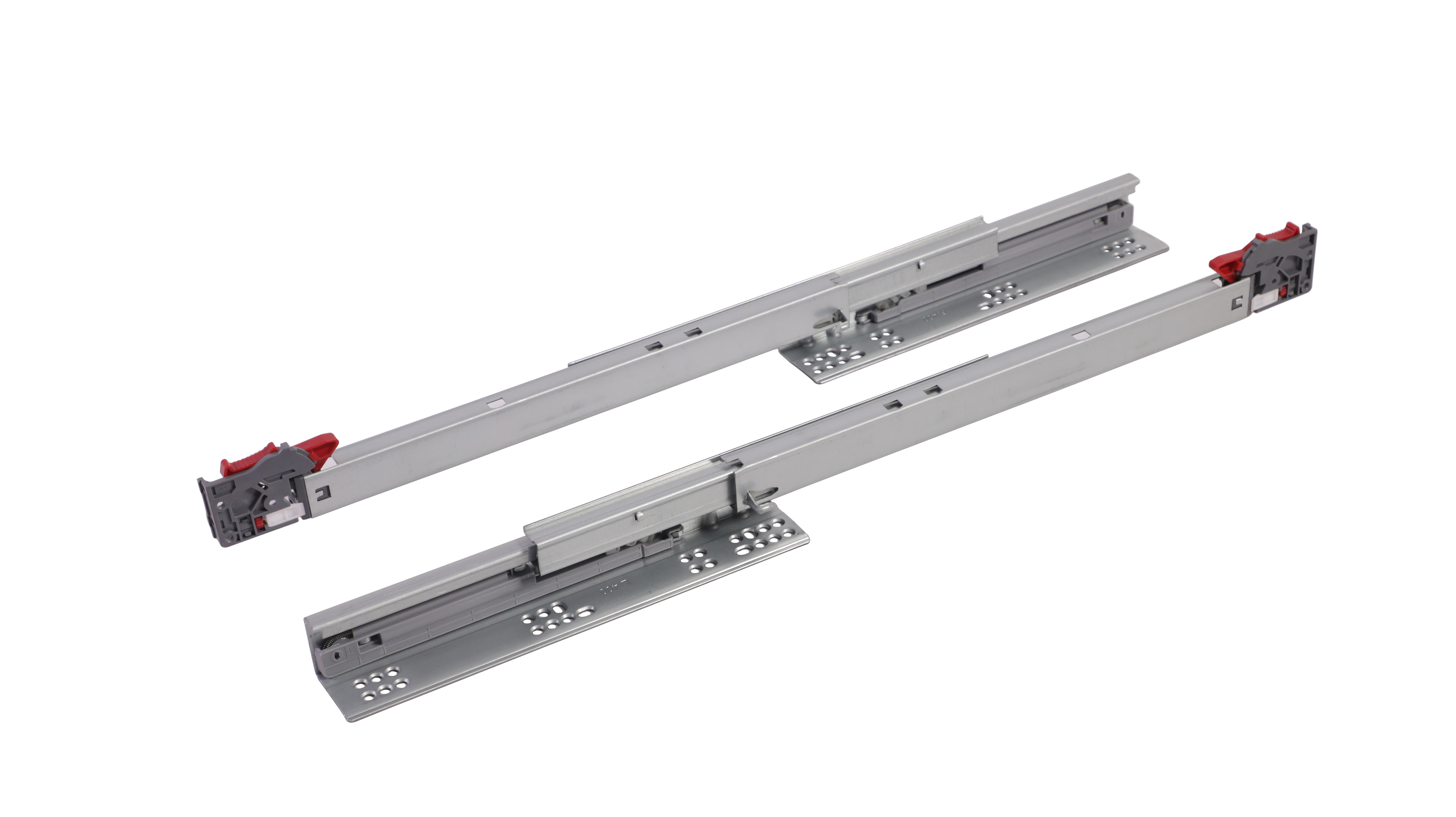 DNTI 12inch 3 fold damper basket drawers channel hidden telescopic rails soft close undermount concealed drawer slide