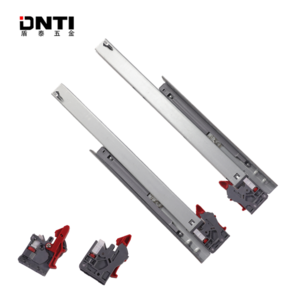 DNTI 12inch 3 fold damper basket drawers channel hidden telescopic rails soft close undermount concealed drawer slide