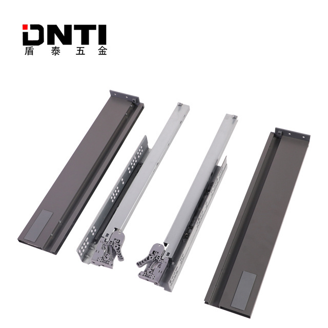 DNTI Ultra Thine Drawer Slide System metal slim tandem box sliding drawers slide boxes rails slim tandem box drawer