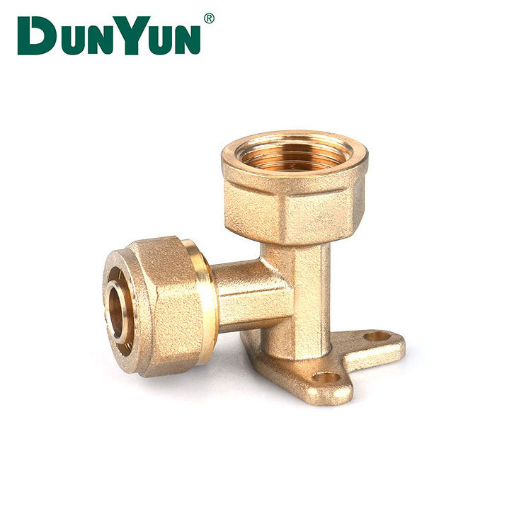 Dunyun 90 Degree Elbow Forged Brass fitting Pex for Plastic Pipe