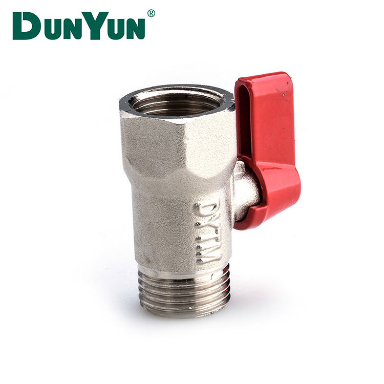 Female male Brass Mini Ball Valve with Aluminum Handle