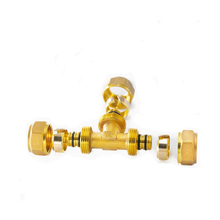 Compression Brass Pex plumbing pex al pex pipe fittings for multilayer pipe