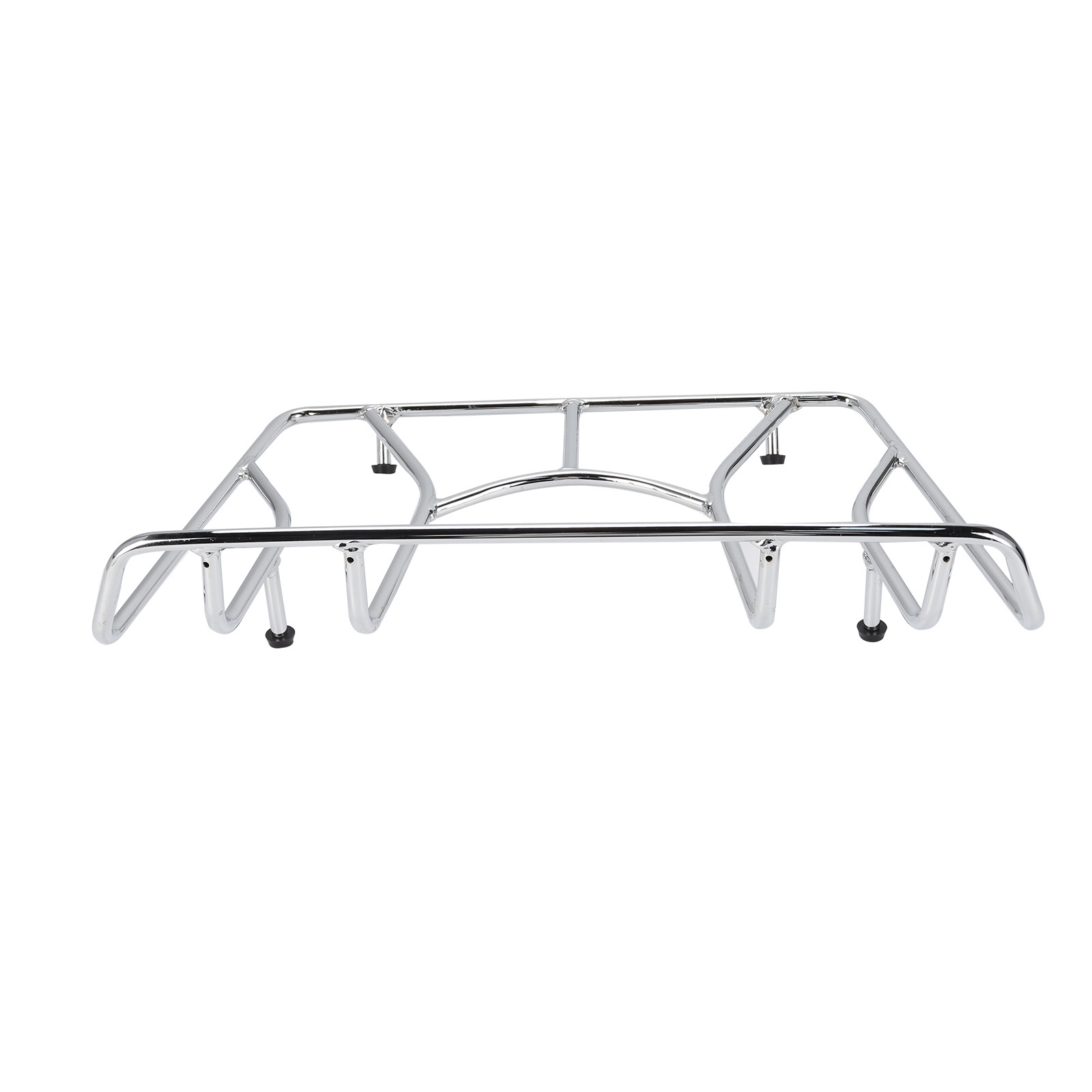 Chrome Universal Motorcycle Trunk Top Luggage Rack Stainless Steel Beach Cart Racks Durable Tour Pak Carrier Rack