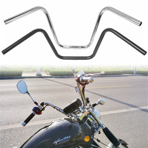 Motorcycle Handlebars 22/25mm Iron Handle Bar 7/8"Vintage Metal Refit Handlebar High-Rise Retro Drag Bar Cruiser Bobber Chopper