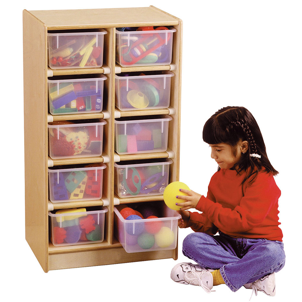 Kids' Toys Height Storage Organizer Bins Baskets Multi-Bin Children's Storage Organizer Cabinet Shelf with Thick Furniture