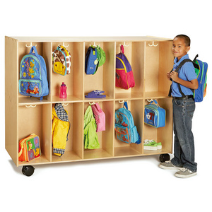 Kindergarten Furniture Children Multipurpose Kids Cupboard for Kids Wardrobe Nursery School Clothes Shoes Storage