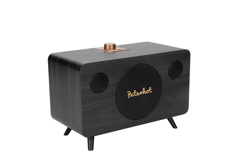 A116 3.5 inch 20 watt portable wooden bluetooth loud speaker with FM radio TF card support USB/AUX/Knob Tuning for outdoor