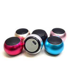 M3 Wireless Portable Mini bass BT Speaker Bass Loud Sound Woofer Hifi Music 1.25 Inch BT Metal Mini Outdoor Gift Speaker Active