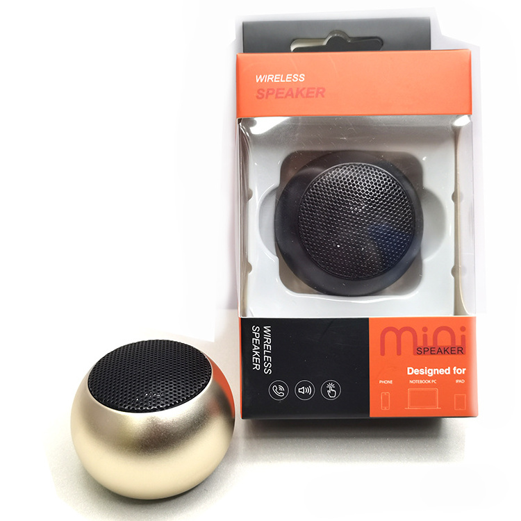 M3 Wireless Portable Mini bass BT Speaker Bass Loud Sound Woofer Hifi Music 1.25 Inch BT Metal Mini Outdoor Gift Speaker Active