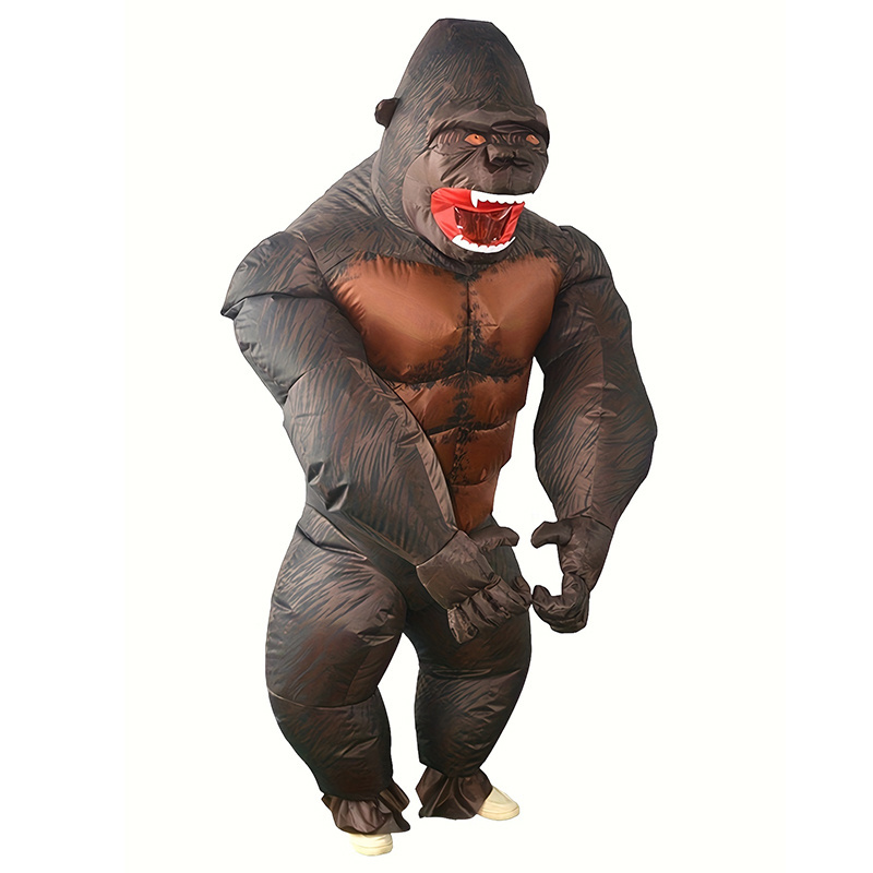 Halloween Cosplay Party Costume Inflatable Blow Up Costume Fursuits Funny Gorilla Costume For Adult