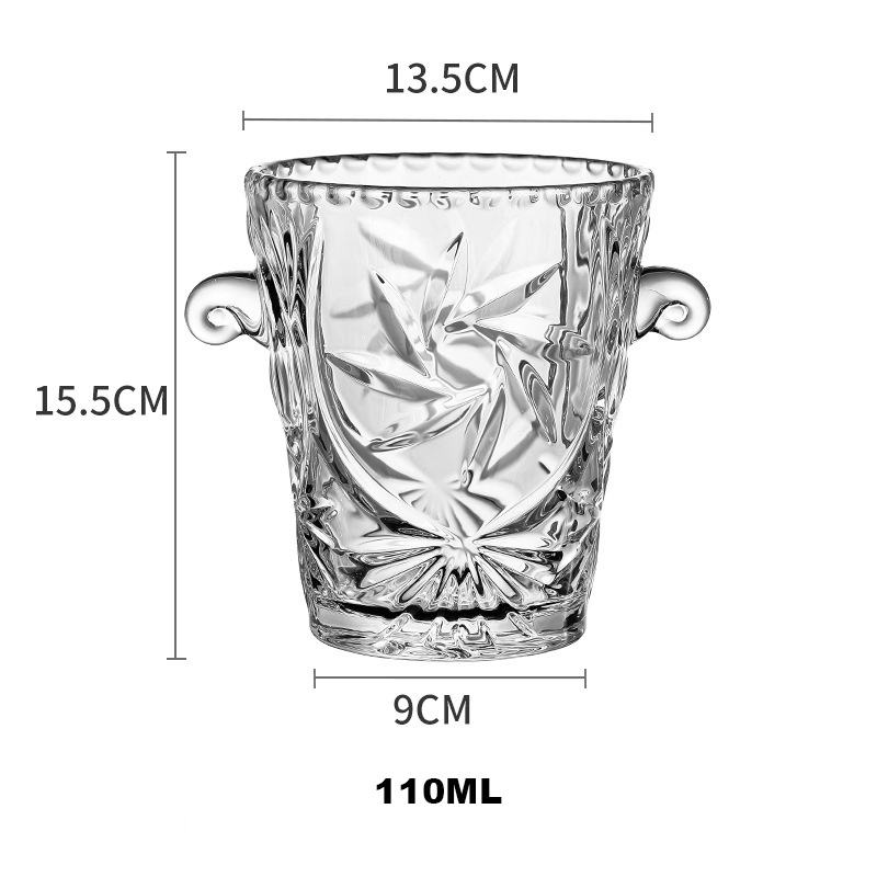 Party Club Supplies Glass Ice Bucket Professional Factory Custom Modern Luxury Wine Cooler Rose Golden Ice Buckets