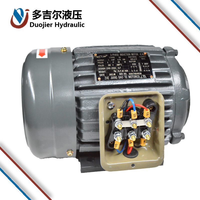 Single Phase 0.75KW induction motor For Hydraulic Pump Three Phase 1.5KW electromotor