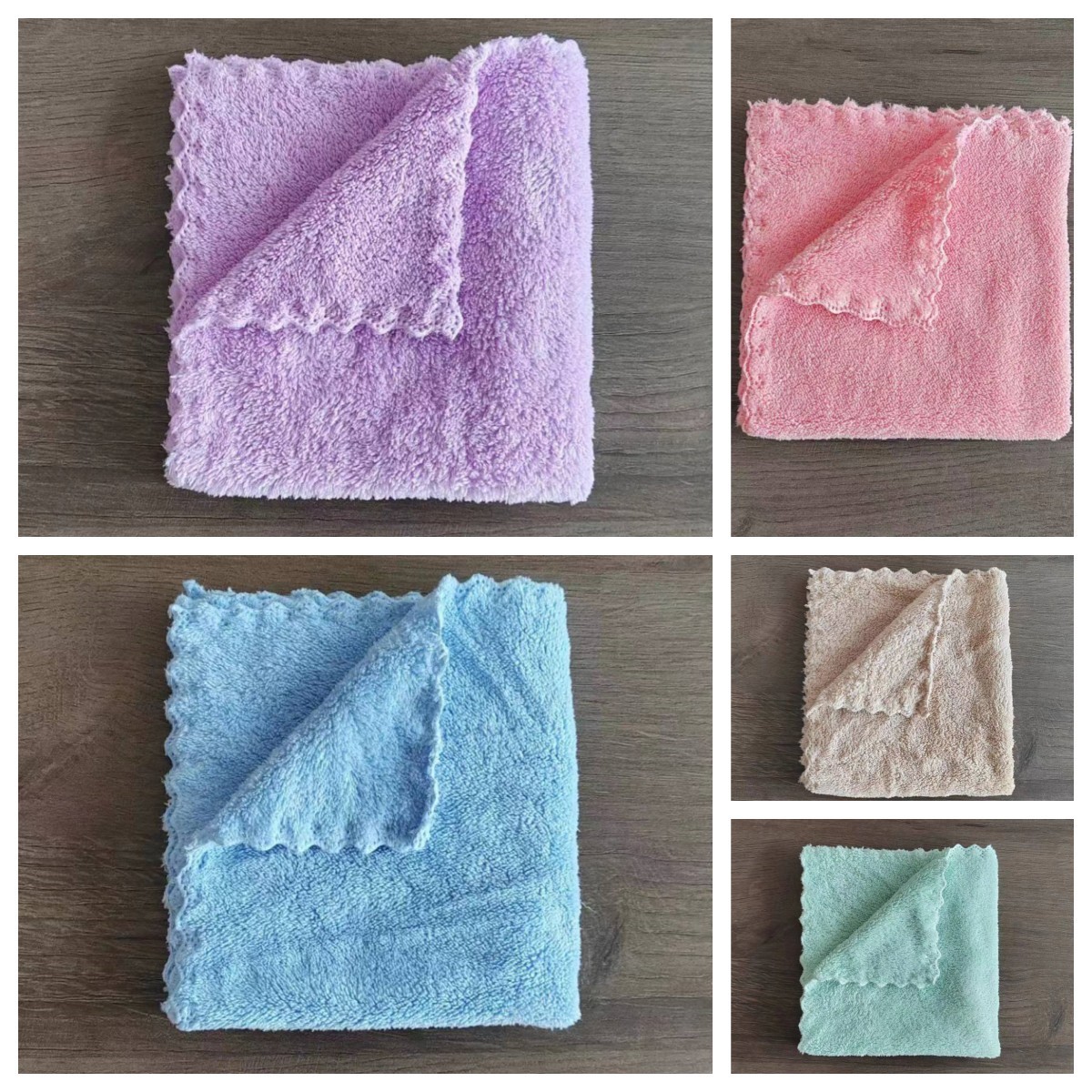 5pcs Dust Polish Glass Clean Cloth super Microfibre Kitchen towel Cleaning Rags Microfiber Cleaning Cloth Set