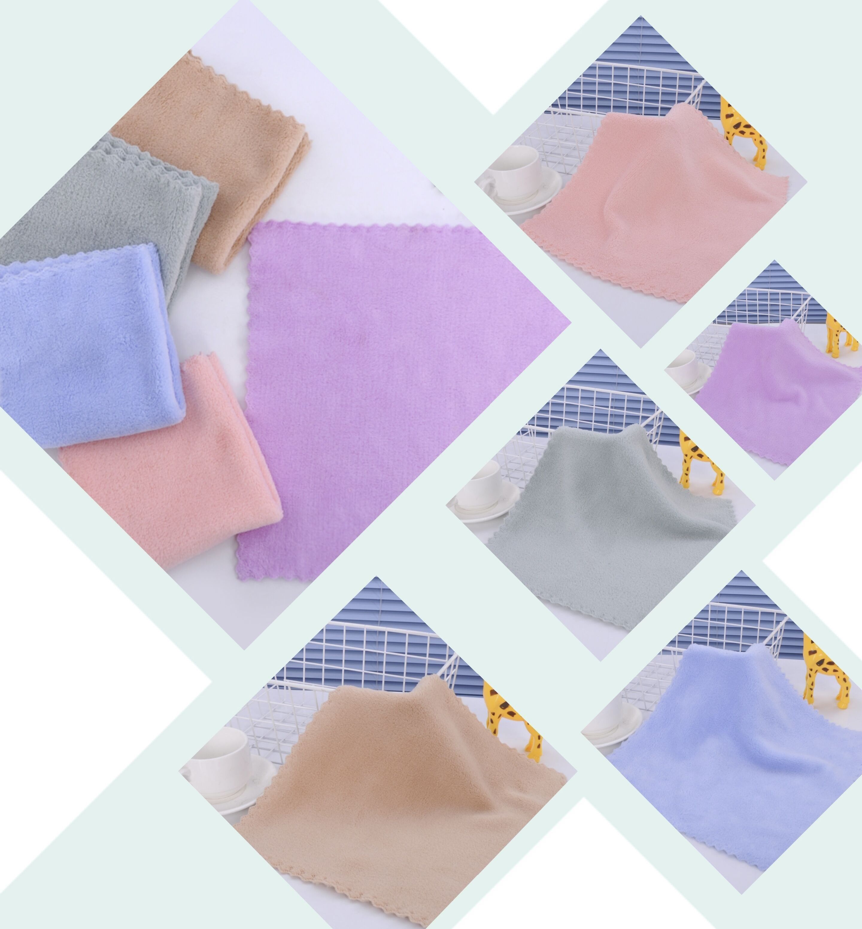 5pcs Dust Polish Glass Clean Cloth super Microfibre Kitchen towel Cleaning Rags Microfiber Cleaning Cloth Set