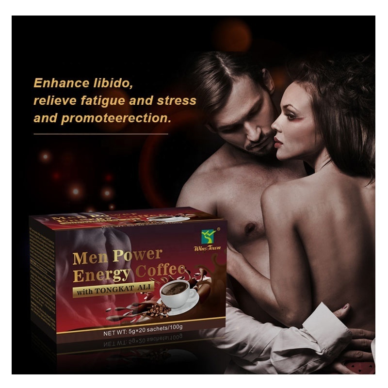 Private label men power coffee organic maca black energy Natural herbs Instant x power coffee for men man power energy coffee