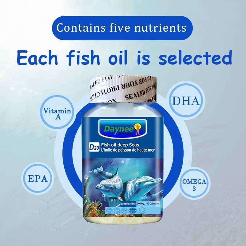 Healthcare Fish oil deep Seas Soft gel Supplement High Quality Halal Fish Oil Capsule