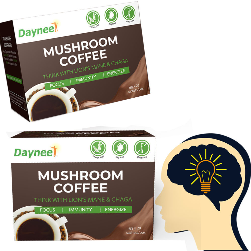 Mushroom Coffee Organic Instant Latte Coffee Private Label  Mushroom Blend Powder coffee