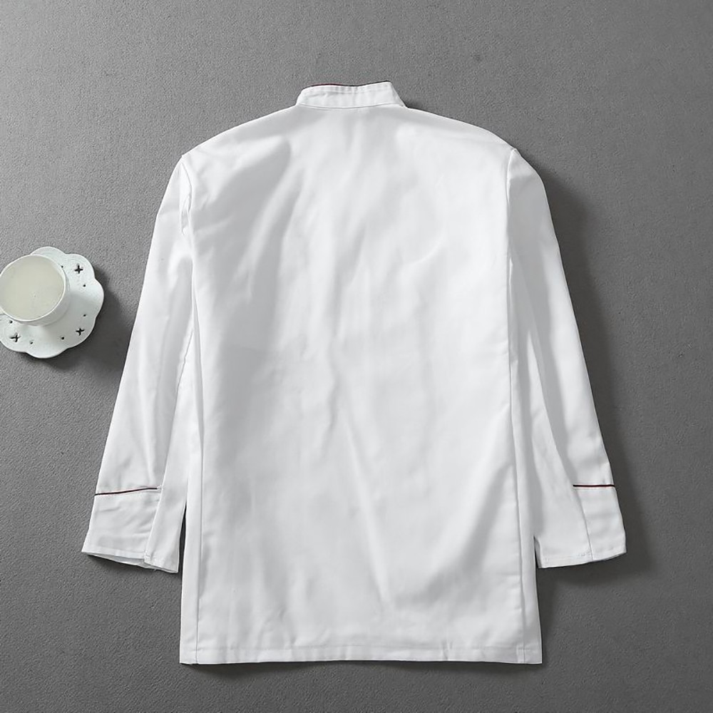 white color cotton chef uniform design for female