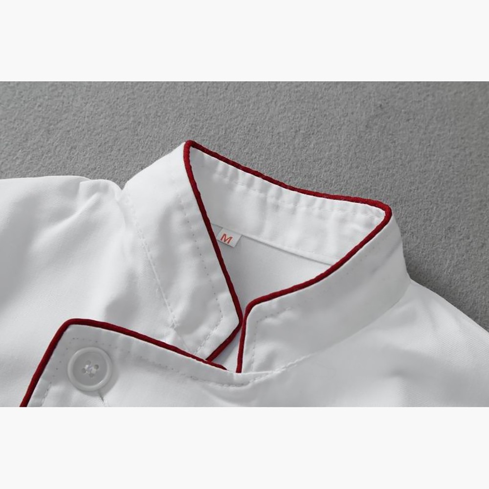 white color cotton chef uniform design for female