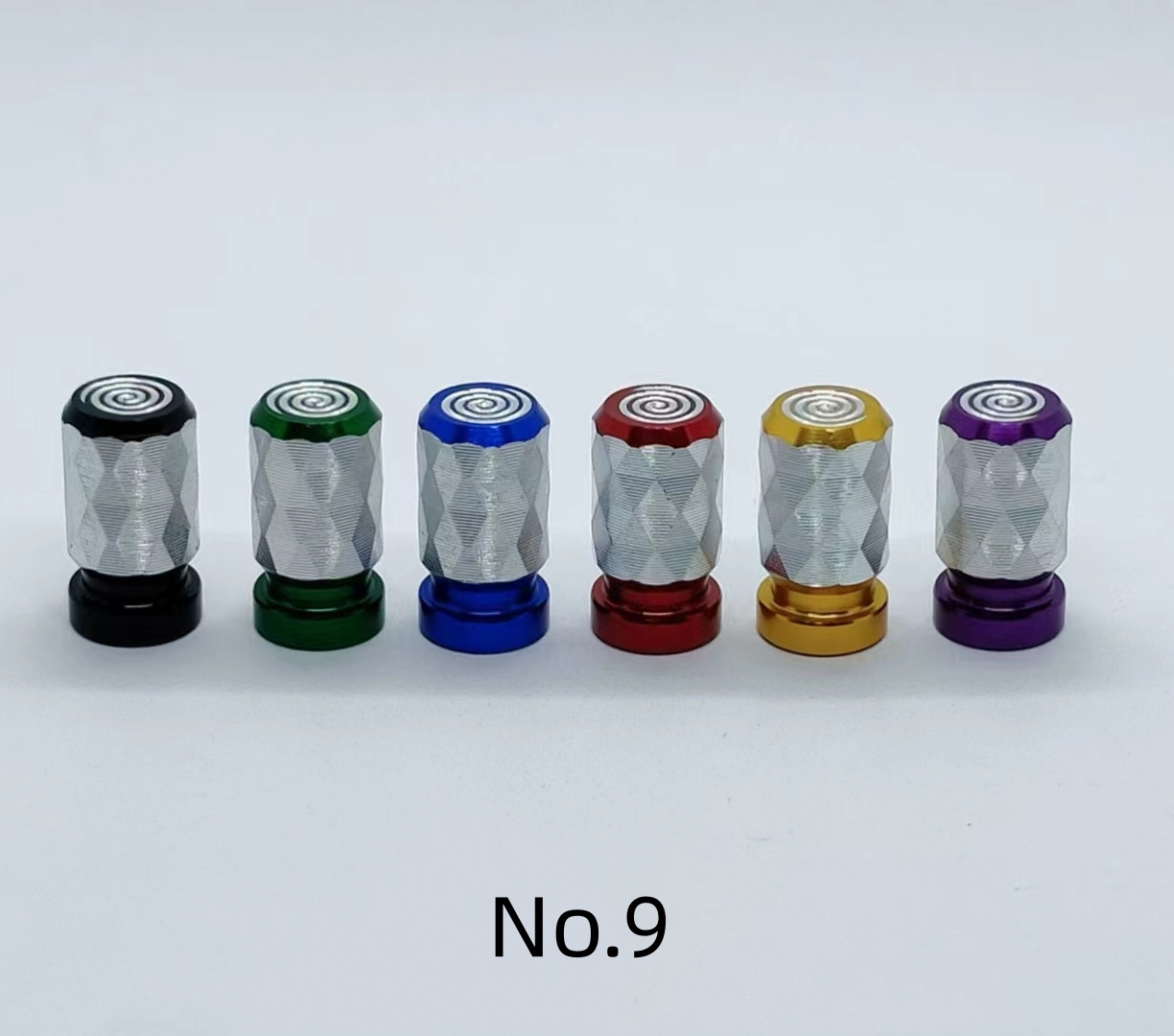 No.1-10 Fancy Valve Cap Series  Car Aluminum Chrome Tire Valve Covers Tapa valvulas Motorcycle Dust  Wheel Stem